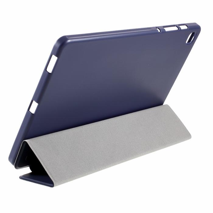 Bild 6, AMORUS Samsung Galaxy Tab S6 Lite - AMORUS Tri-Fold Fodral - Mörk Blå