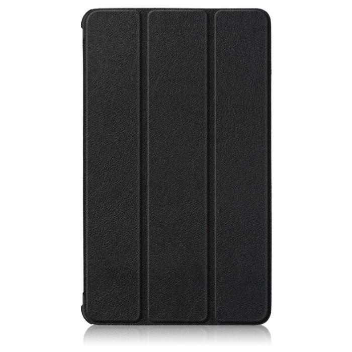 Bild 2,  Samsung Galaxy Tab A7 Lite 8.7 - Tri-Fold Läder Fodral - Svart