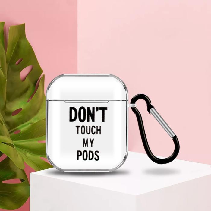 Bild 5,  AirPods Skyddsfodral Med Motiv - Don't Touch My Pods