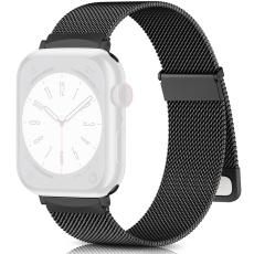  Apple Watch 38/40/41/42 mm Armband Milanese Loop Svart