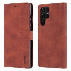 AZNS AZNS Samsung Galaxy S24 Ultra Fodral Retro L&auml;der Brun