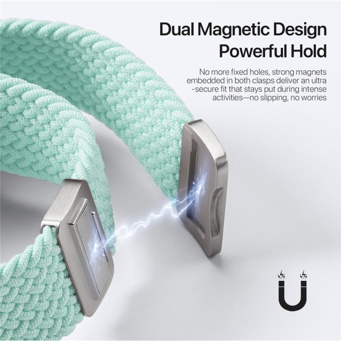 Bild 4, DUX DUCIS DUX DUCIS Apple Watch 38/40/41/42 mm Armband Flätat Grön