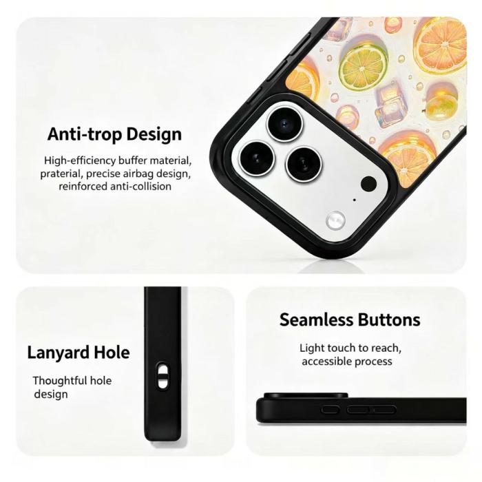 Bild 3,  iPhone 18 Pro Max/17 Pro Max Skal MagSafe UV-Mönster Apelsin