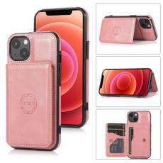  iPhone 14 Plus Skal Med Kortfack Och Magnet Ros&eacute;guld