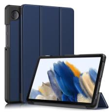  Samsung Galaxy Tab A9 Fodral Tri-Fold PU L&auml;der Bl&aring;