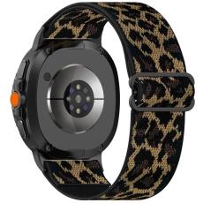  Galaxy Watch 8 46/44/40 mm Armband Justerbart Nylon Leopard