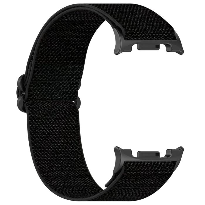 Bild 2,  Galaxy Watch 8 46/44/40 mm Armband Justerbart Nylon Svart