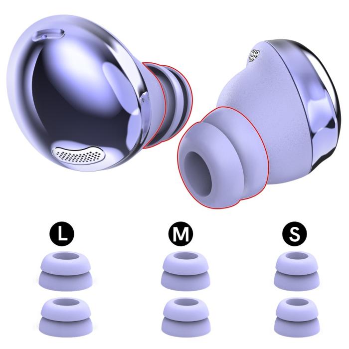 Bild 2, AHASTYLE AHASTYLE Galaxy Buds Pro 3 Öronpluggar 3-pack Lila