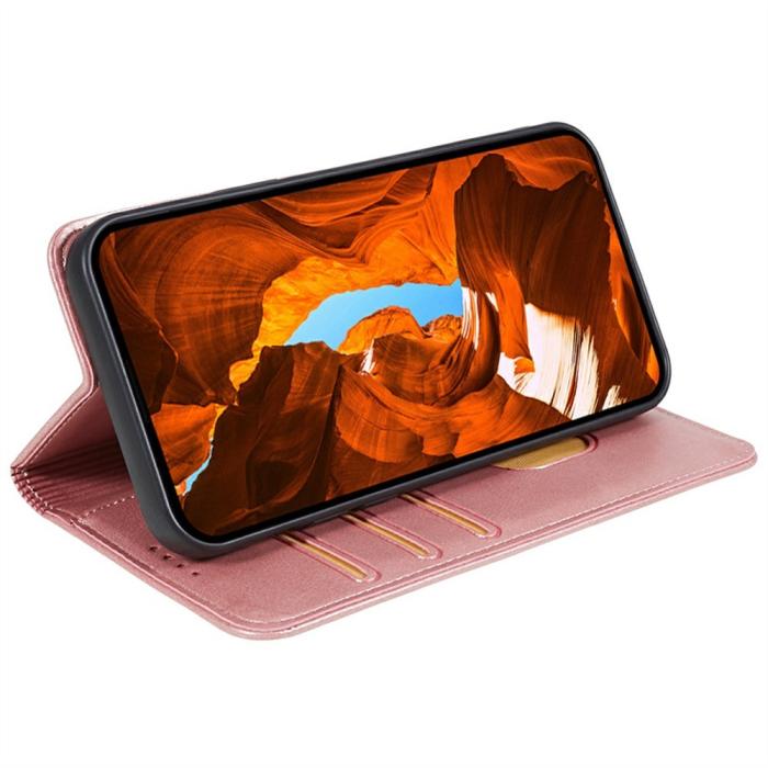 Bild 3,  Nothing Phone 3a Fodral Flip Läder Roséguld