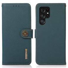 KHAZNEH KHAZNEH Samsung Galaxy S25 Ultra Fodral &Auml;kta L&auml;der Gr&ouml;n