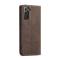 CASEME CASEME Samsung Galaxy S21 FE Fodral Retro Flip Läder Brun