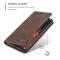 CASEME CASEME Samsung Galaxy S21 FE Fodral Retro Flip Läder Brun