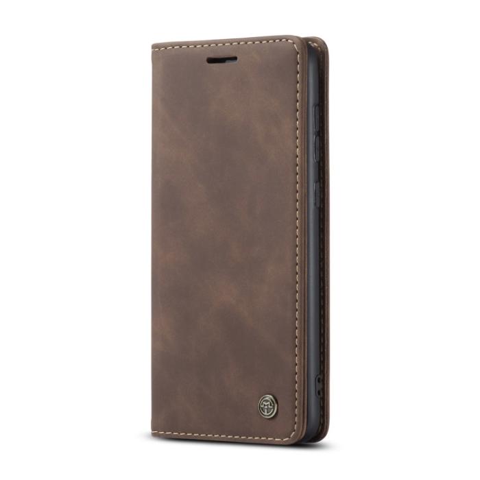 Bild 2, CASEME CASEME Samsung Galaxy S21 FE Fodral Retro Flip Läder Brun