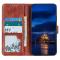  Samsung Galaxy S23 Plus Fodral Crazy Horse Läder Brun