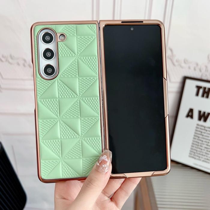 Bild 2,  Galaxy Z Fold 6 Skal Läder Grön