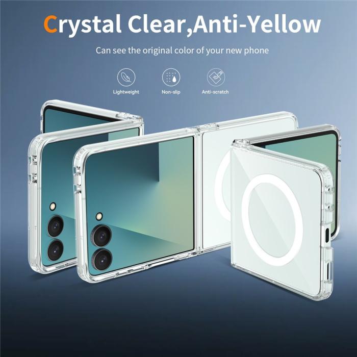 Bild 2,  Samsung Galaxy Z Flip 8 Skal MagSafe TPU Transparent