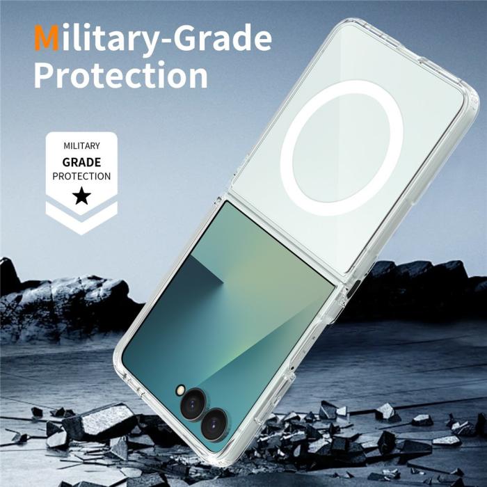 Bild 6,  Samsung Galaxy Z Flip 8 Skal MagSafe TPU Transparent