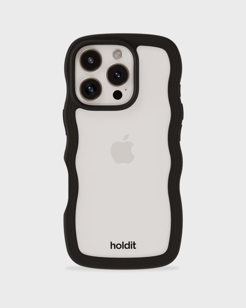 holdit holdit iPhone 16 Pro Max Skal Wavy Svart/Transparent