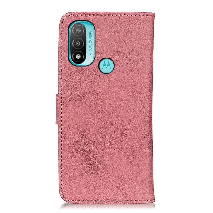 Bild 3, KHAZNEH KHAZNEH Motorola Moto E20 / E40 Fodral Läder Rosa