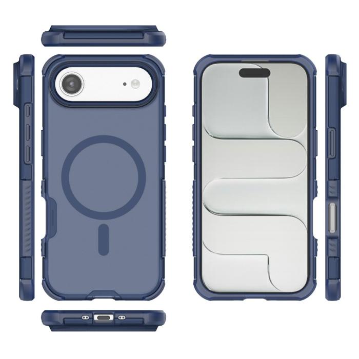 Bild 5,  iPhone Air Skal MagSafe Shockproof Hybrid Blå