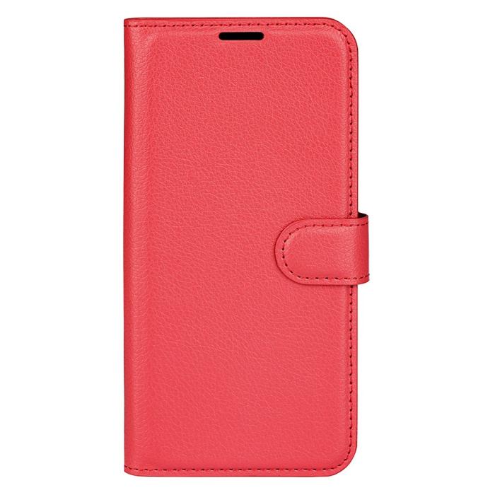 Bild 5,  Xiaomi 14 Ultra Fodral Litchi Läder Röd