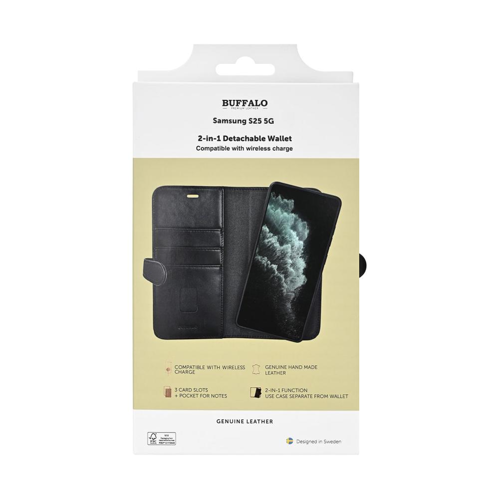 Buffalo Buffalo Samsung Galaxy S25 Fodral 2in1 Magnet / Skal Svart