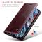CASEME CASEME iPhone 15 Plus Fodral Oil Wax Flip Vinröd