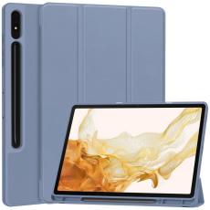  Samsung Galaxy Tab S9 Plus Fodral Tri-Fold Pennh&aring;llare Lila