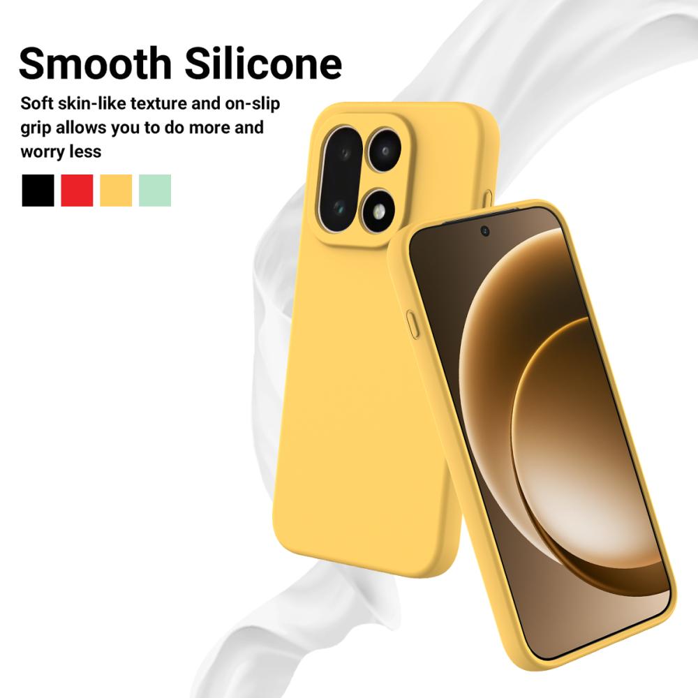  OnePlus 15 Skal Liquid Silikon Gul