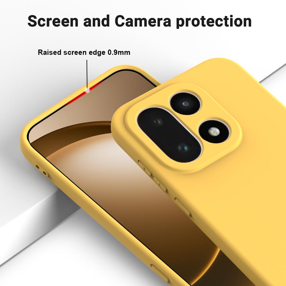  OnePlus 15 Skal Liquid Silikon Gul