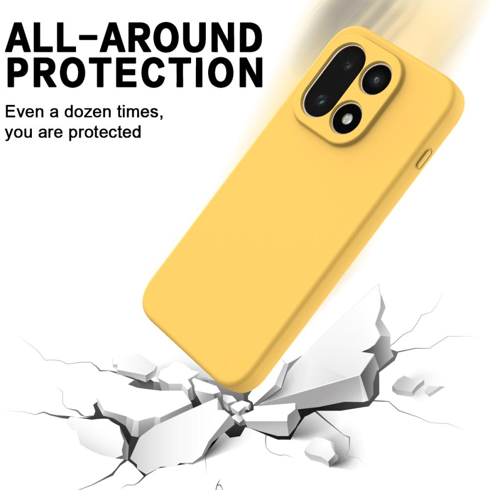  OnePlus 15 Skal Liquid Silikon Gul