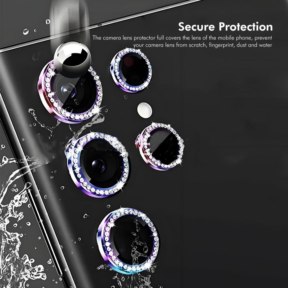 ENKAY ENKAY Samsung Galaxy S26 Linsskydd Strass Colorful