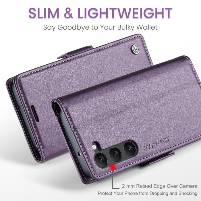 Bild 4, CASEME CASEME Galaxy S24 Fodral RFID Slim Läder Lila