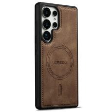 LC.IMEEKE LC.IMEEKE Samsung Galaxy S26 Ultra Skal MagSafe L&auml;der Brun