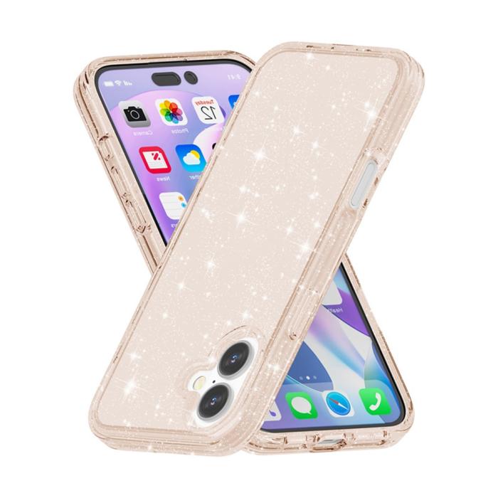 Bild 3,  iPhone 17 Skal Hybrid Glitter Guld