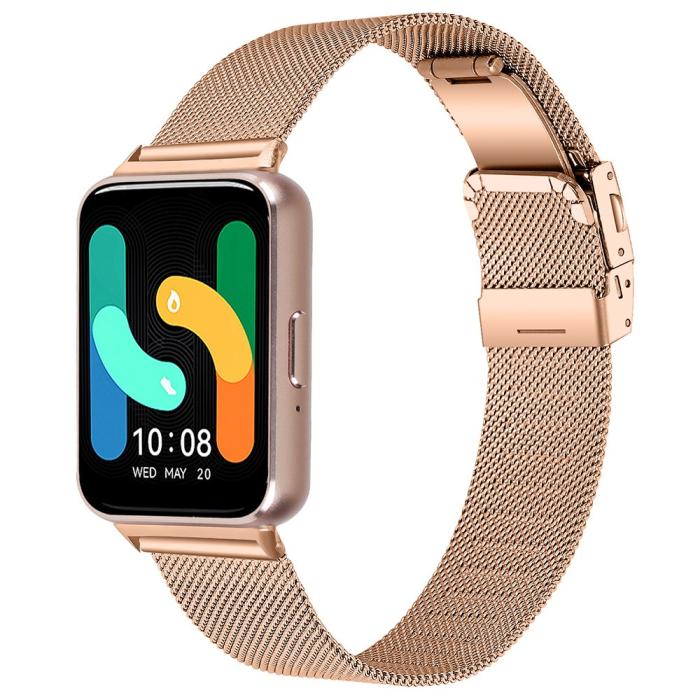 Bild 2,  Samsung Galaxy Watch Fit 3 Klockarmband Milanese Roséguld