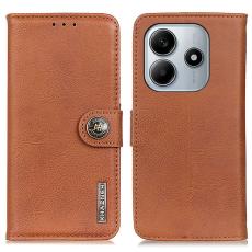 KHAZNEH KHAZNEH Xiaomi Redmi Note 14 4G Fodral L&auml;der Brun