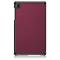  Samsung Galaxy Tab A7 Lite 8.7 - Tri-Fold Läder Fodral - Vinröd