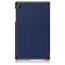  Samsung Galaxy Tab A7 Lite 8.7 - Tri-Fold Läder Fodral - Mörk Blå