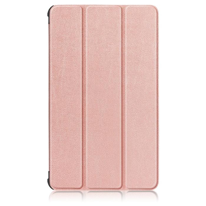 Bild 2,  Samsung Galaxy Tab A7 Lite 8.7 - Tri-Fold Läder Fodral - Roséguld