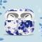 KINGXBAR AirPods Pro - KINGXBAR Swarovski Dekor Skal - Blåa Blommor