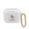 Guess Guess AirPods 3 Skal 4G TPU Glitter Karbinhake Transparent