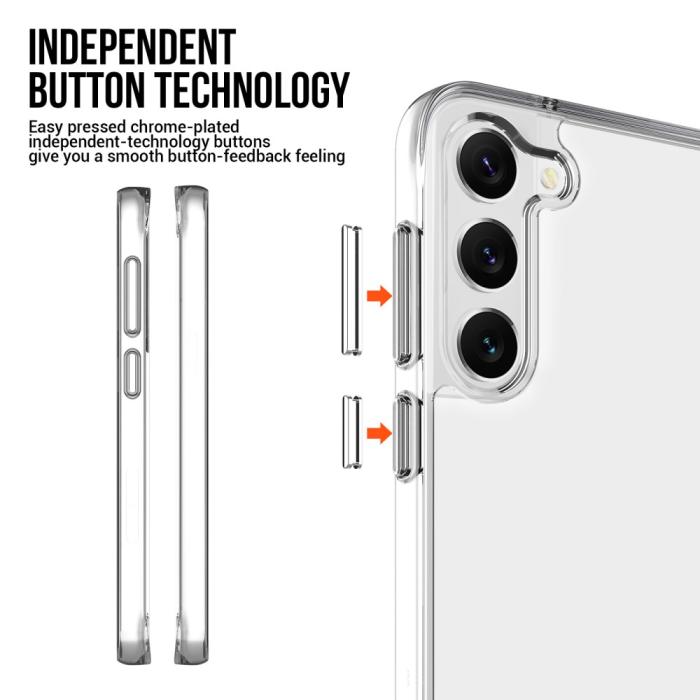 Bild 5,  Samsung Galaxy S23 Plus Skal Shockproof Hybrid Transparent