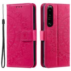  Sony Xperia 1 V Fodral Mandala L&auml;der Rosa