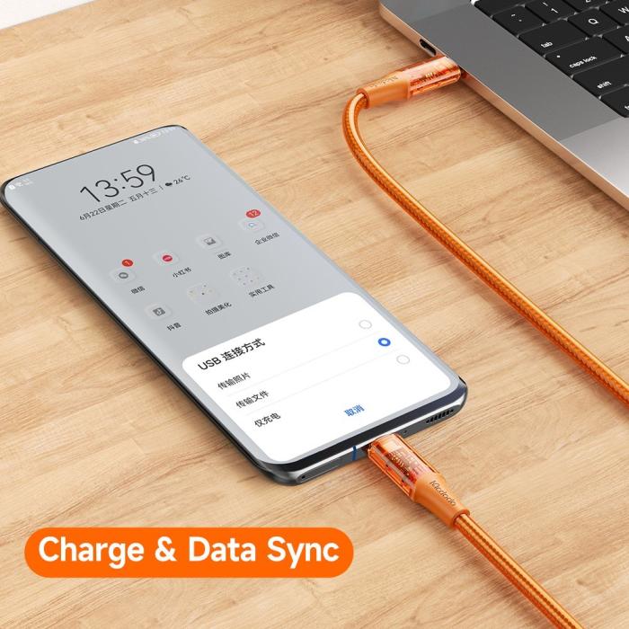 Bild 3, MCDODO Mcdodo 1.2m 100W PD USB-C - USB-C Kabel Svart