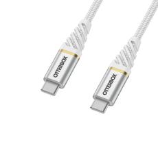 OtterBox OtterBox Premium 1m PD USB-C - USB-C Kabel Nylonfl&auml;tad Vit