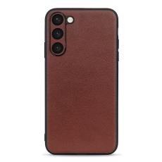  Samsung Galaxy S23 Plus Skal L&auml;derbelagt Brun