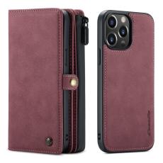 CASEME CASEME iPhone 13 Pro Max Fodral/Skal Magnet 2in1 Multifunktionell R&ouml;d