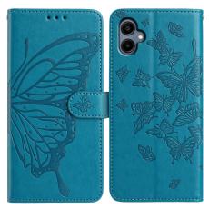  Samsung Galaxy A07 Fodral Med Fj&auml;ril Tryck Bl&aring;