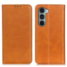  Motorola Moto G200 Fodral Flip L&auml;der Brun